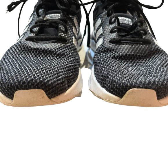 Adidas Cloudfoam Black Gray and White Running Shoes Men's Size 9 - Picture 6 of 7